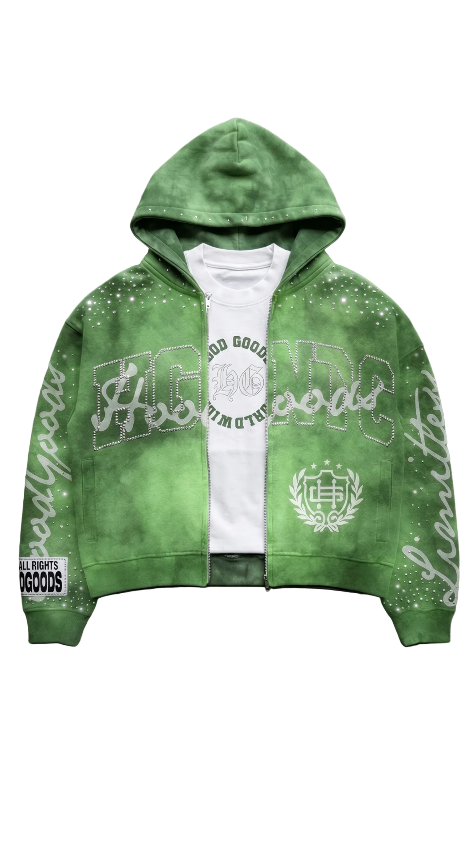 Uptown Faded Green Hoodie