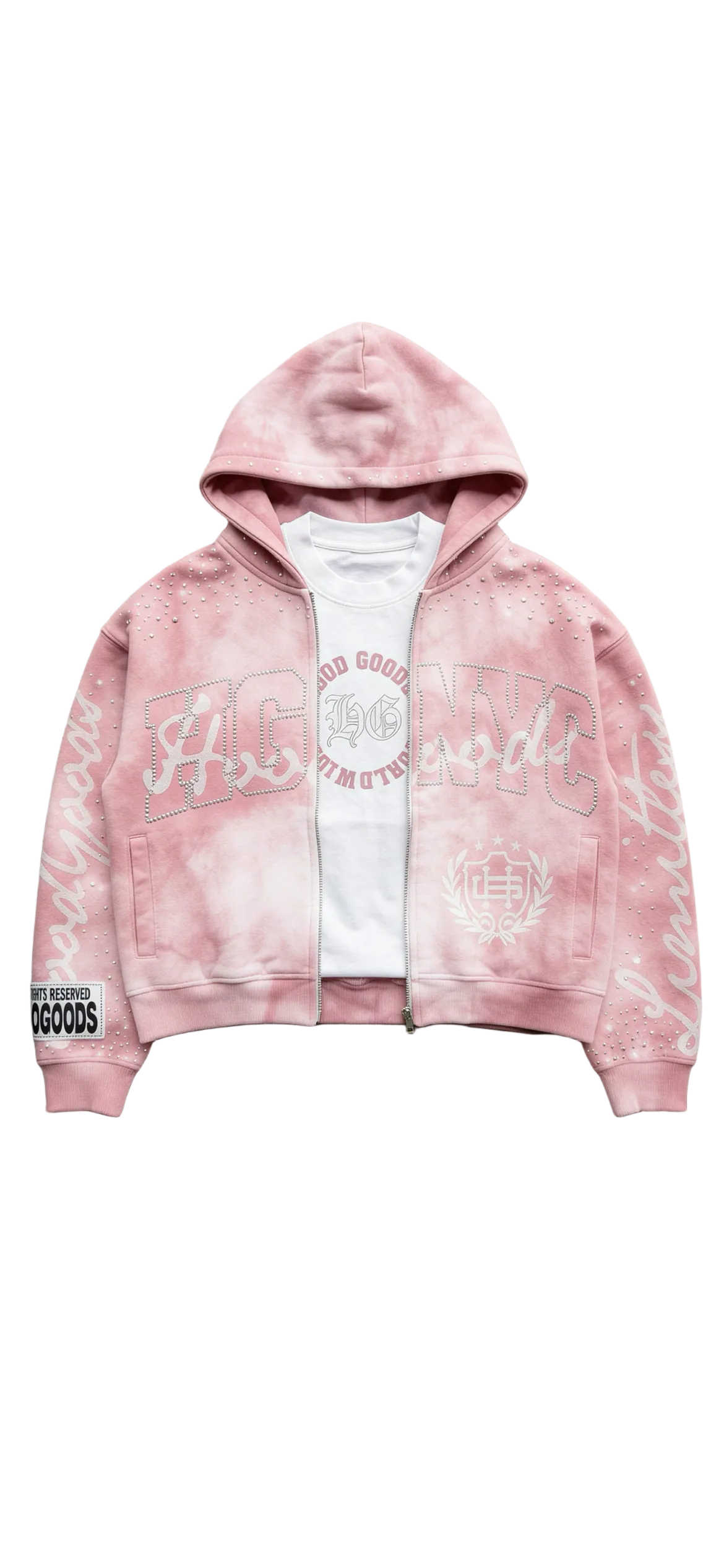 Uptown Faded Pink Hoodie